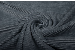 Cotton Jersey Corduroy Wide Rib Dark Grey