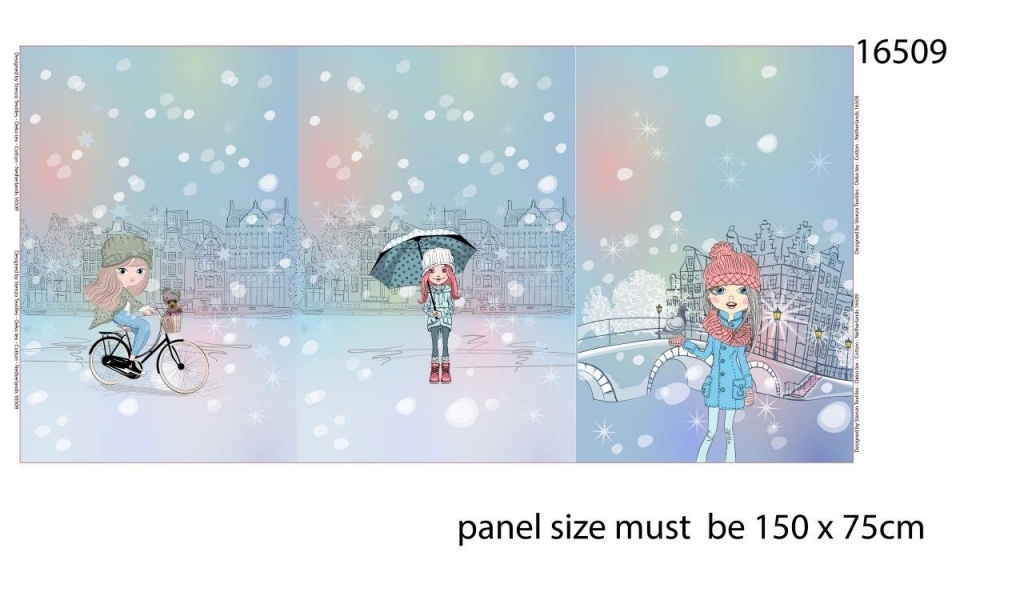 Digital Panel City Girl French Terry