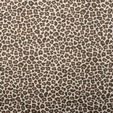 Cotton Jersey Panther Print Brown