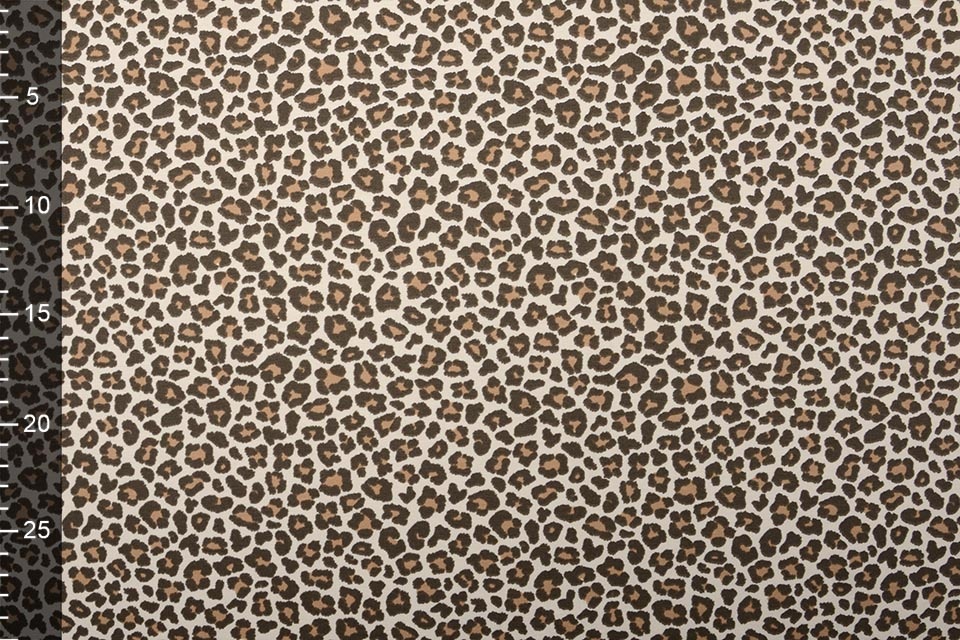Cotton Jersey Panterprint Bruin