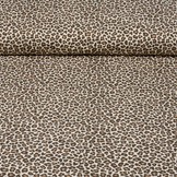 Cotton Jersey Panther Print Brown