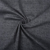 Stretch Cotton Pied de Poule Grey