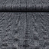 Baumwoll-Stretch Pied de Poule Grau