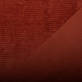Cotton Jersey Corduroy Wide Rib Rust Brique