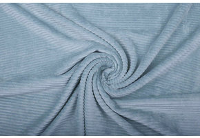 Katoenen Tricot Corduroy Brede Rib Baby Blauw