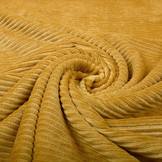 Katoenen Tricot  Corduroy Brede Rib Oker