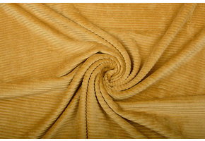 Cotton Jersey Corduroy Wide Rib Ocher
