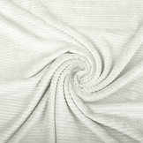 Katoenen Tricot Corduroy Brede Rib Creme