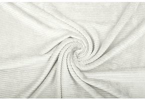 Baumwolle Trikot Cordstoff Breit Creme