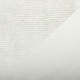 Katoenen Tricot Corduroy Brede Rib Creme