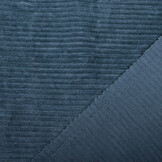 Katoenen Tricot Corduroy Brede Rib Jeans Blauw