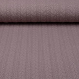 Strickstoff Zopfmuster Jersey Altrosa