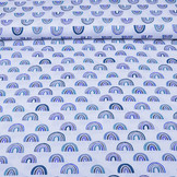 100% Katoen Regenboog Blauw