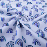 100% Cotton Rainbow Blue