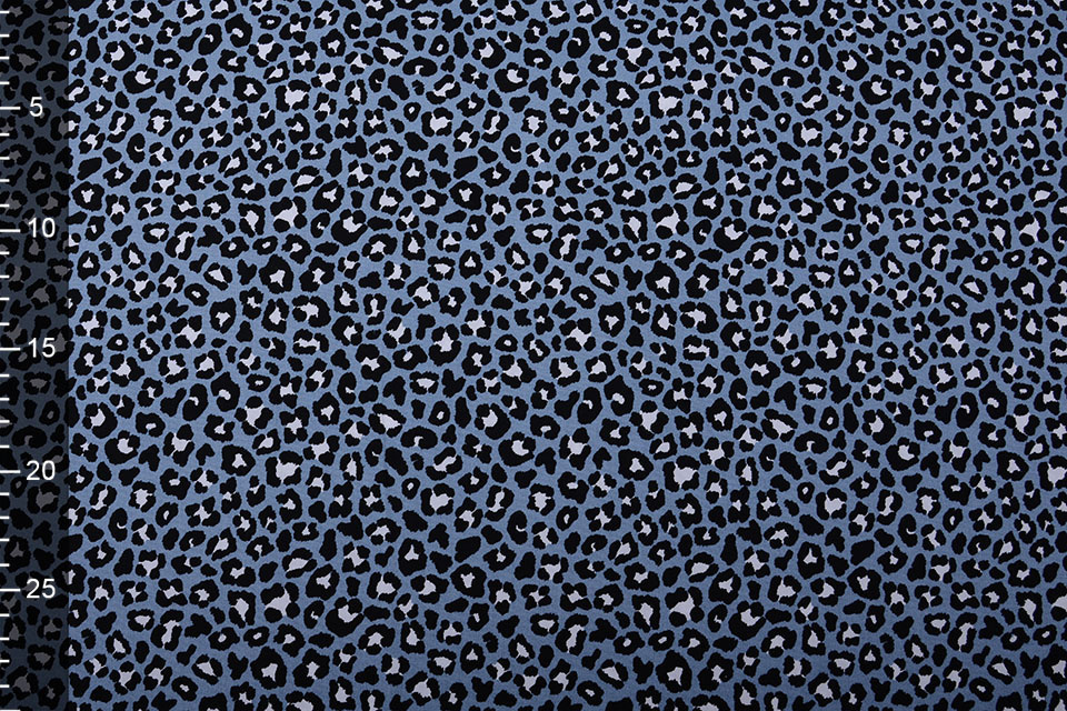 100% Katoen Panterprint Jeans Blauw