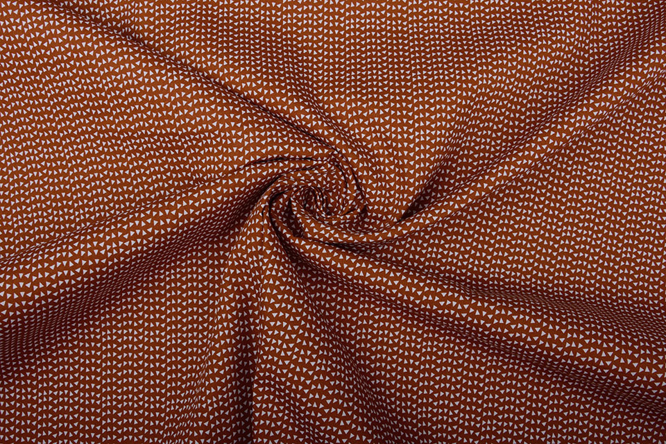 100% Cotton Triangle Rust Brique
