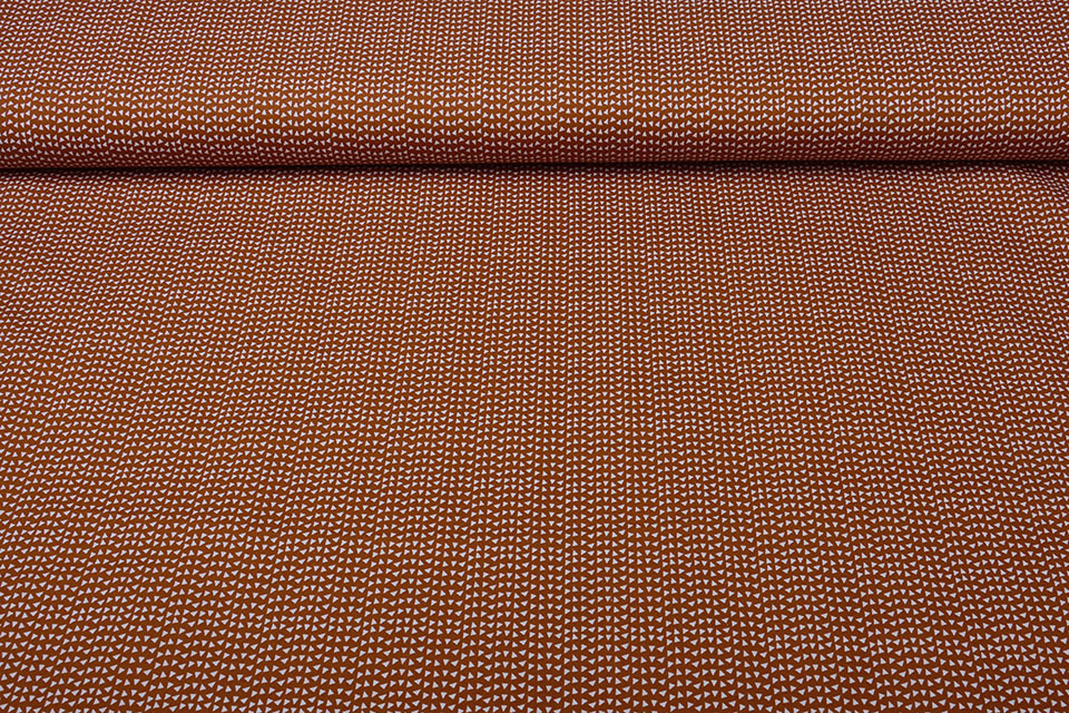 100% Cotton Triangle Rust Brique