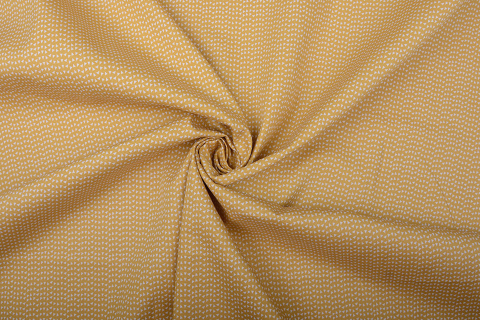 100% Cotton Triangle Ocher Yellow
