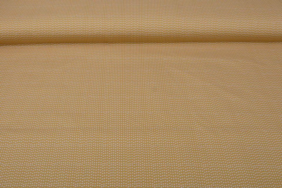 100% Cotton Triangle Ocher Yellow