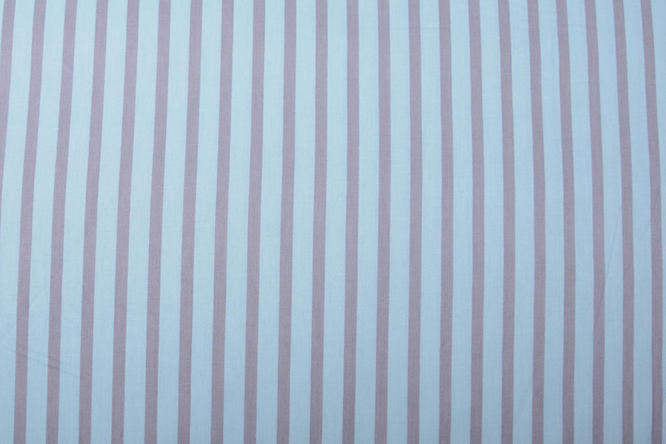 100% Cotton Striped Blue Grey