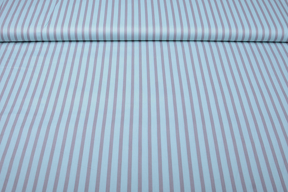 100% Cotton Striped Blue Grey