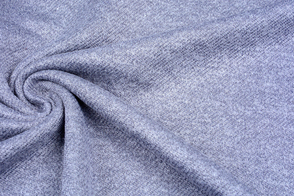 French Terry Sweatshirt Stof Jeans Melange