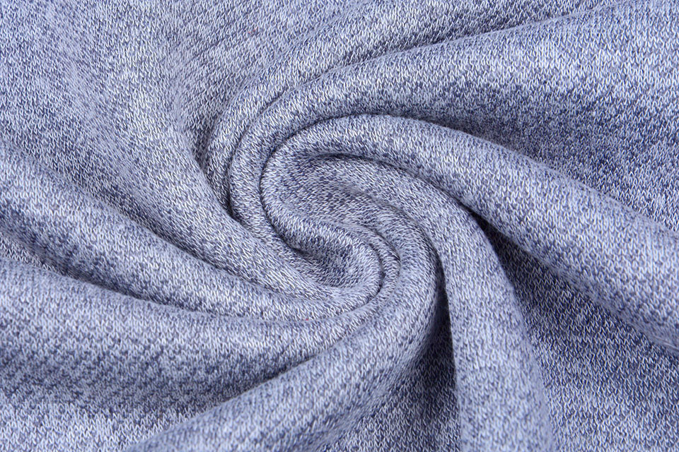 French Terry Sweatshirt Stof Jeans Melange