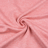 French Terry Sweatshirt Fabric Coral Melange