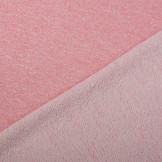 French Terry Sweatshirt Fabric Coral Melange