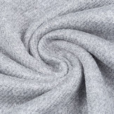 French Terry Sweatshirt Stof Licht Grijs Melange