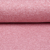 French Terry Sweatshirt Stof Licht Wijnrood Melange