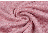 French Terry Sweatshirtstoff Hell Weinrot Melange