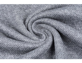 French Terry Sweatshirt Fabric Grey Melange
