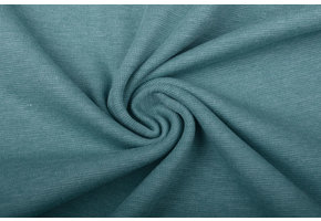 Bündchenstoff Hell Petrol Melange