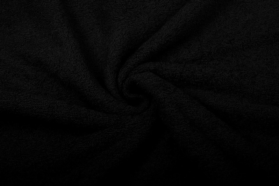 Terry Cloth Black - YES Fabrics