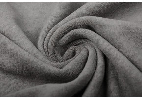Stretch Frottee Hellgrau