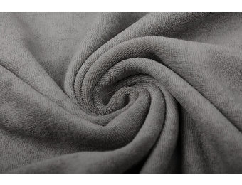 Stretch Frottee Hellgrau