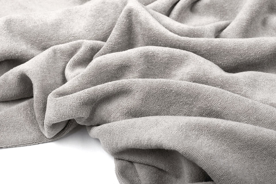 Stretch Frottee Silber