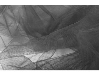 Brauttüll Dunkel Grau