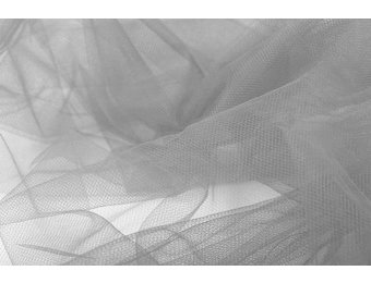 Wedding Tulle Silver Grey