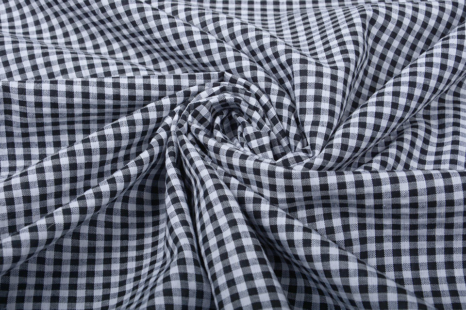 Seersucker Checkered Black