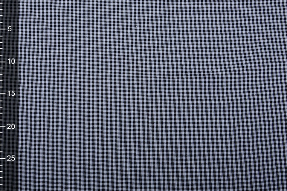 Seersucker Checkered Black
