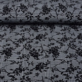 Geweven Ruit Flock Grijs Kulu