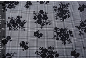 Gewebte Kariertes Grau Oku