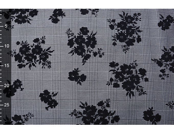 Gewebte Kariertes Grau Oku