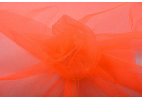 Tulle Fluorescent Tangerine