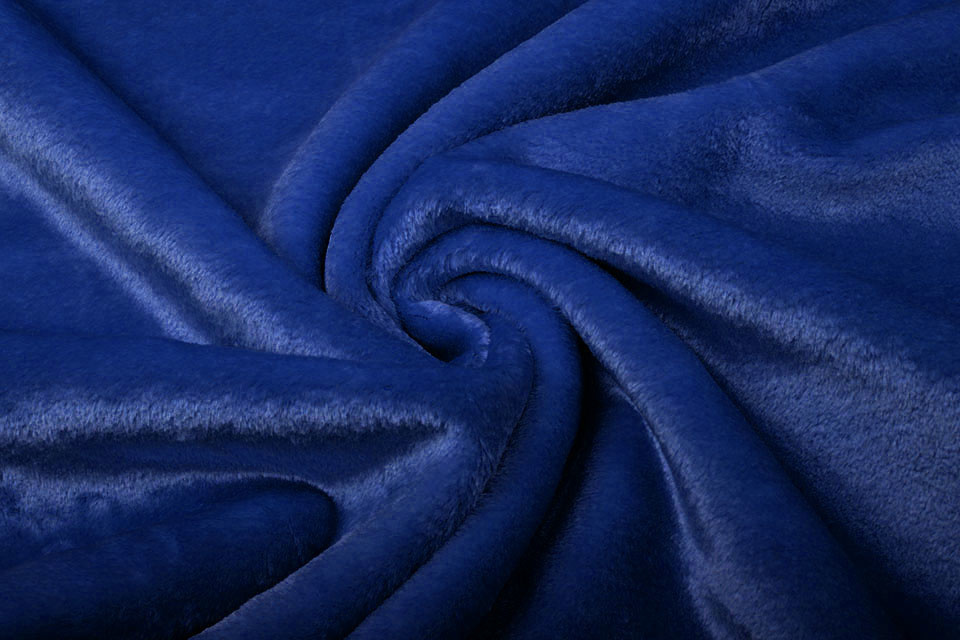 Karnevalsplüsch Königsblau