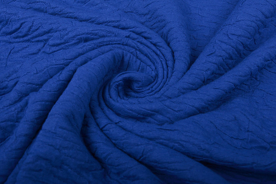 Jacquard Viskose Königsblau