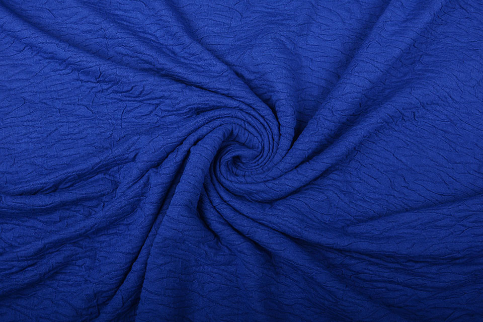 Jacquard Viskose Königsblau