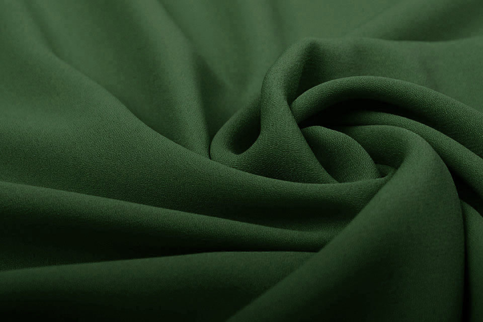 Crêpe Georgette Dark Green - YES Fabrics